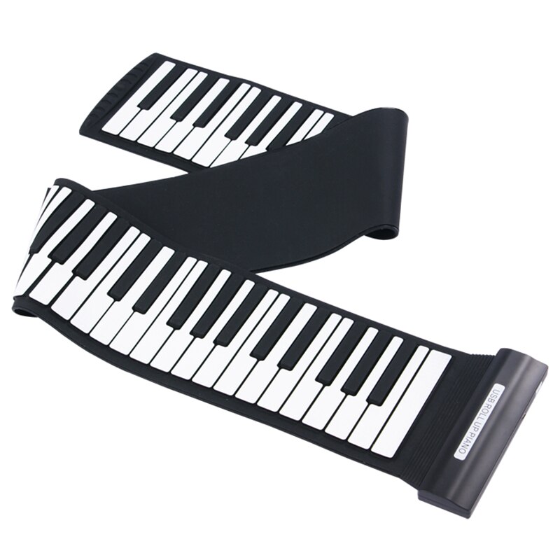 Naait-oprol piano 88 toetsen karaoke siliconen flexibel elektronisch toetsenbord zonder luidspreker