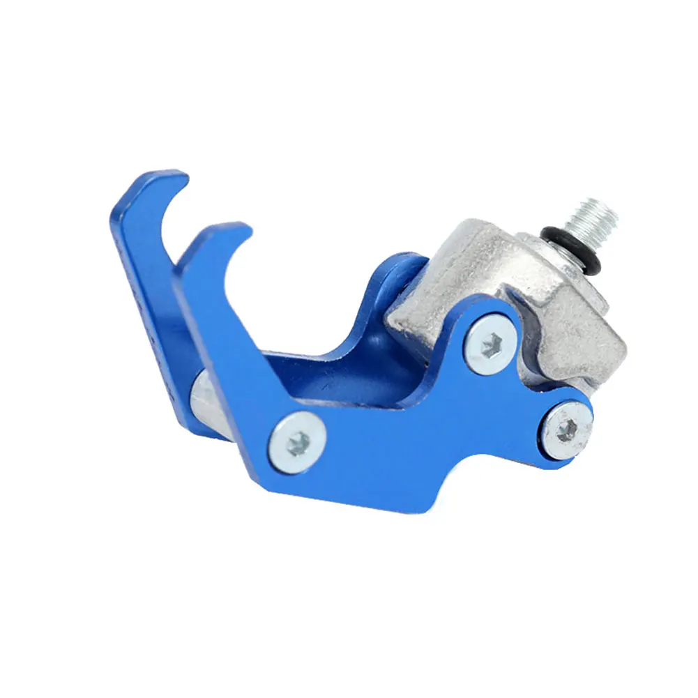 Colgador de garra de águila para casco de motocicleta, gancho duradero de 6mm con tornillo de aluminio, guante para casco de motocicleta, soporte para transporte de equipaje, 1 Uds.: Azul