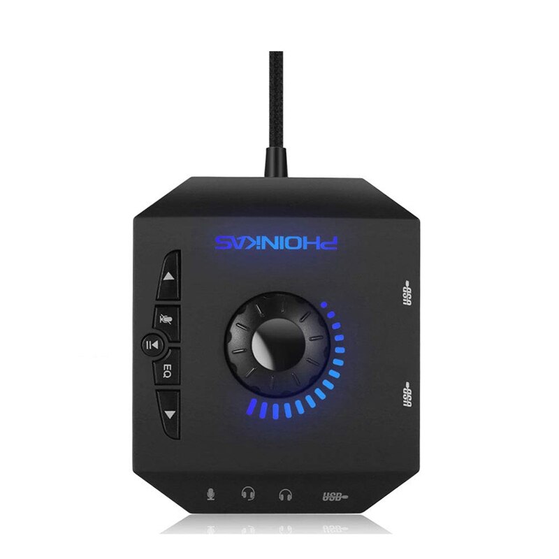Beroep Computer Usb Geluidskaart Kanaal 7.1 Audio Adapter Converter Audio Interface Voor Pc Laptop Externe Geluidskaart