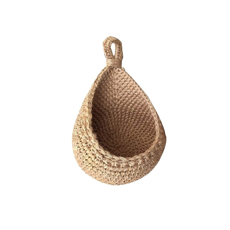 Woven Hanging Fruit Baskets Weave Storage Baskets Wall Decoration Hanging Baskets for Home Living Rooms Kitchen: B