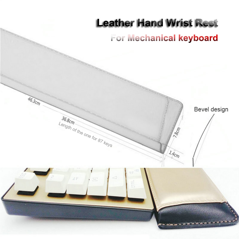 Heculas PU Leather Hands Wrist Rest Bevel Mouse Pad For 87/104/108 Mechanical Keyboard Pad Wrist Support Wrist Protecter