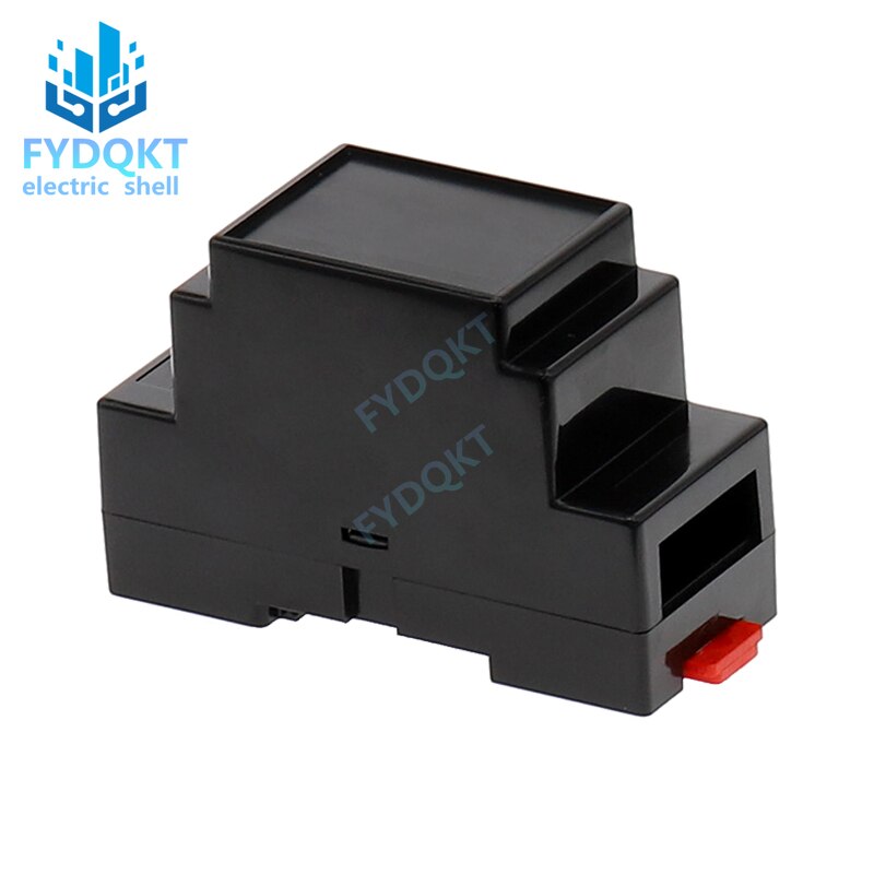 DIN Rail PLC Junction Box Plastic Electronics Box Project Case 88x37x59mm 35-Rail Mounting Instrument Housing ABS Shell