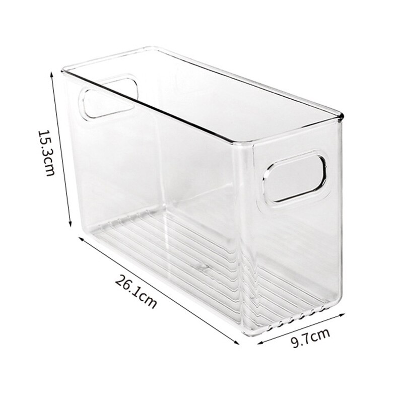 Refrigerator Food Storage Container Fridge Organizer Bins Drawer Transparent Storage Bin Clear Plastic Pantry Food Storage Rack: L