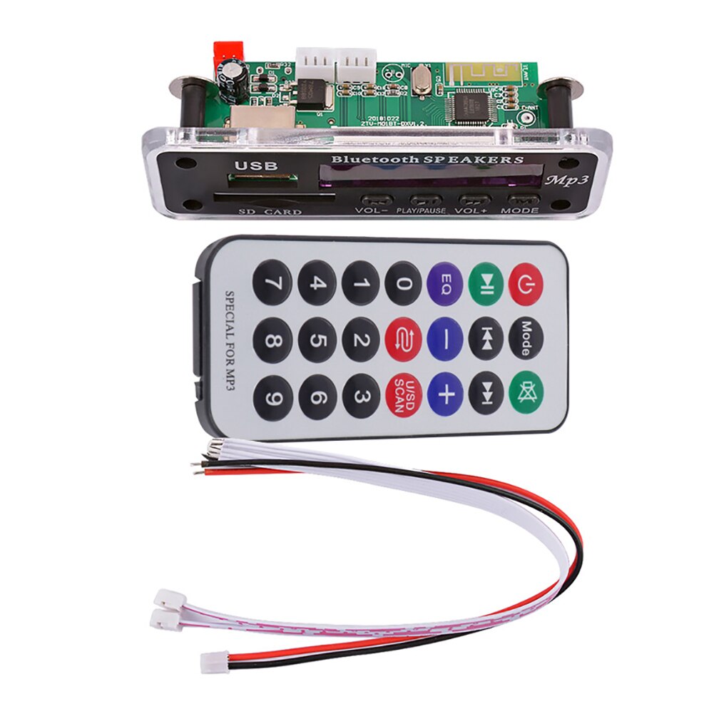 Car Speaker FM Radio Security Digital Card Wireless Bluetooth MP3 Decoder Module