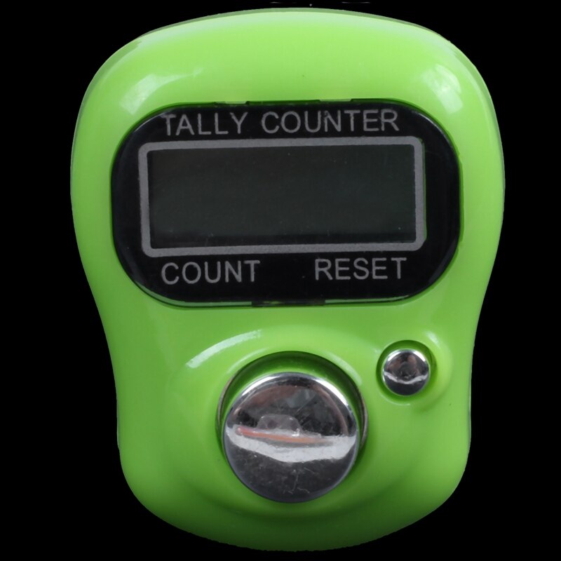 Green Plastic Case 5 Digit LCD Electronic Finger Counter Hand Tally