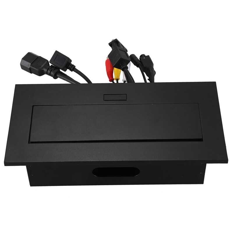 K518 Multimedia Desktop HDMI AV VGA Connection Box Office Conference Table Socket Brazil