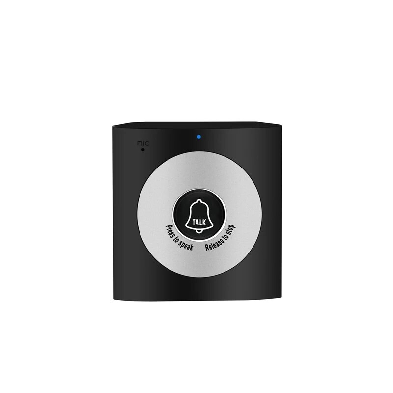 Anjielosmart 2.4G Wireless Intercom Doorbell Home Mobile Wireless Voice Intercom Doorbell Waterproof Support Two-Way Inte