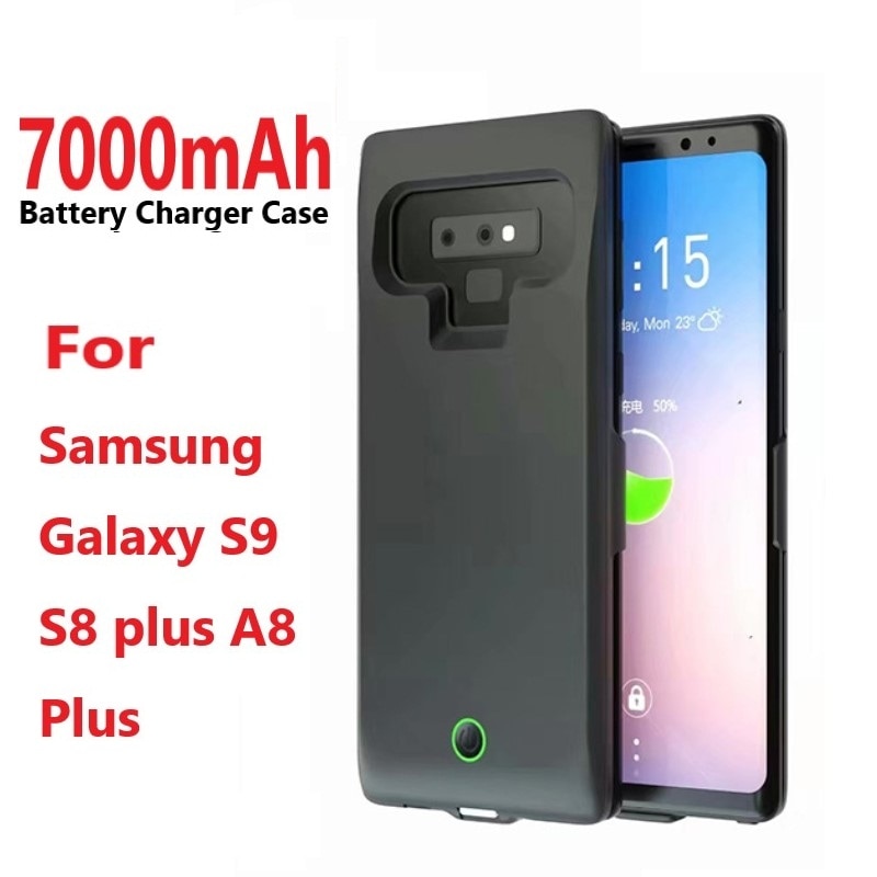 7000mAh Power Bank Battery Charger Case For Samsung Galaxy S9 S8 plus A8 Plus External Backup Battery Case For Samsung S8 S9 A8
