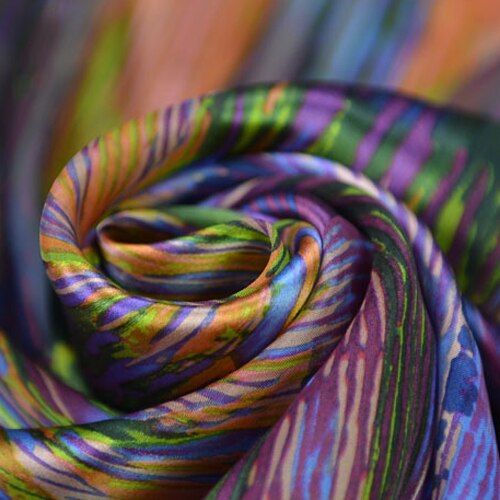 Special silk fabric colorful stripe 16momme 140cm width,SFF053