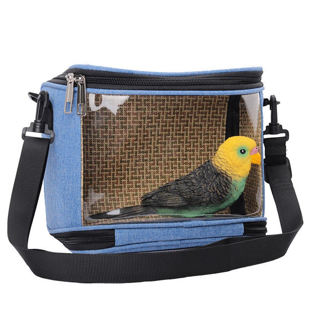 Portable Bird Cage Parrot Carrier Lightweight Breathable Travel Bag for Hamster Squirrel Sugar Gliders Transport Pet Accessorie