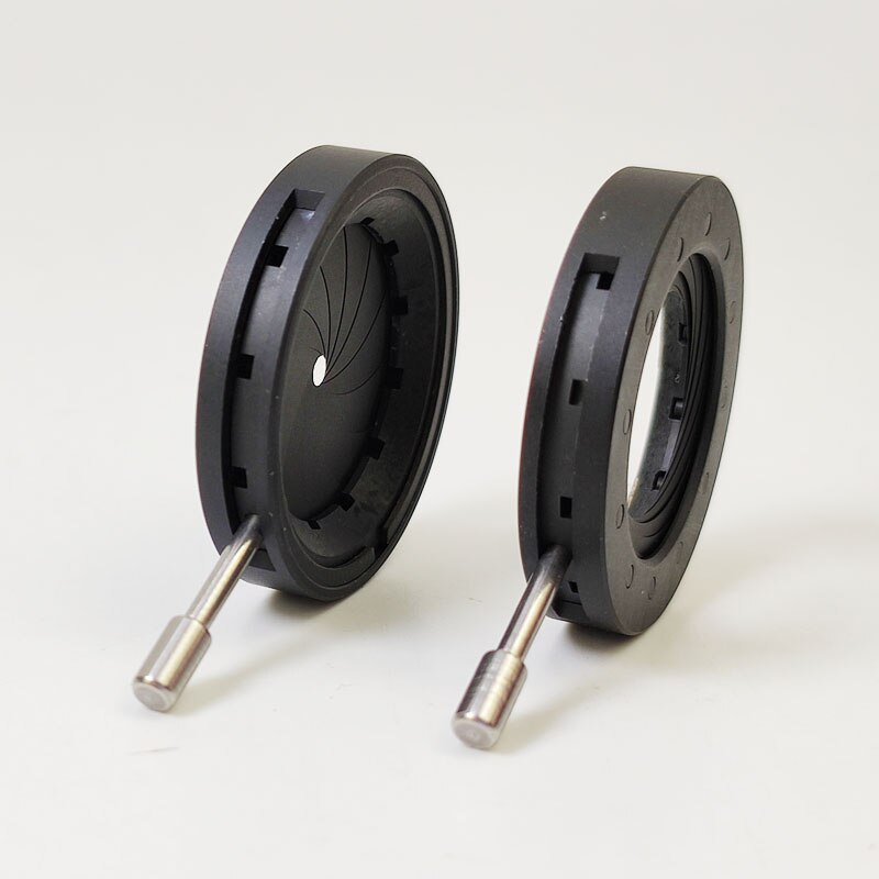 Forsterker diameter 1-20mm 12 blader zoom optisk iris diafragma blenderåpning kondensator til digitalkamera mikroskop adapter