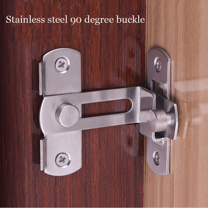 Stainless Steel Home Safety Gate sliding Door Bolts lock door Latch Slide Lock Hardware Screw for furniture