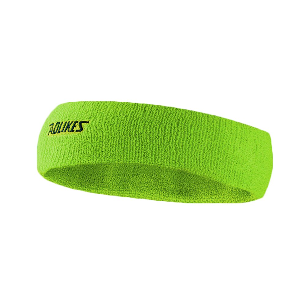 Universel bomuld absorbere sved sport pandebånd svedebånd yoga gym strechy håndklæde: Grøn