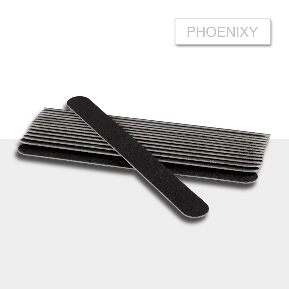 Phoenixy Nail File 100/180 Half Moon Sandpaper Nail Sanding Blocks Grinding Polishing Manicure Care Tools