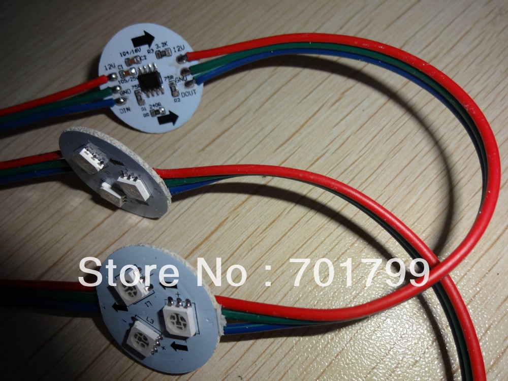 20pcs DC12V WS2811 digital module,non-waterproof;0.72W;26mm diameter