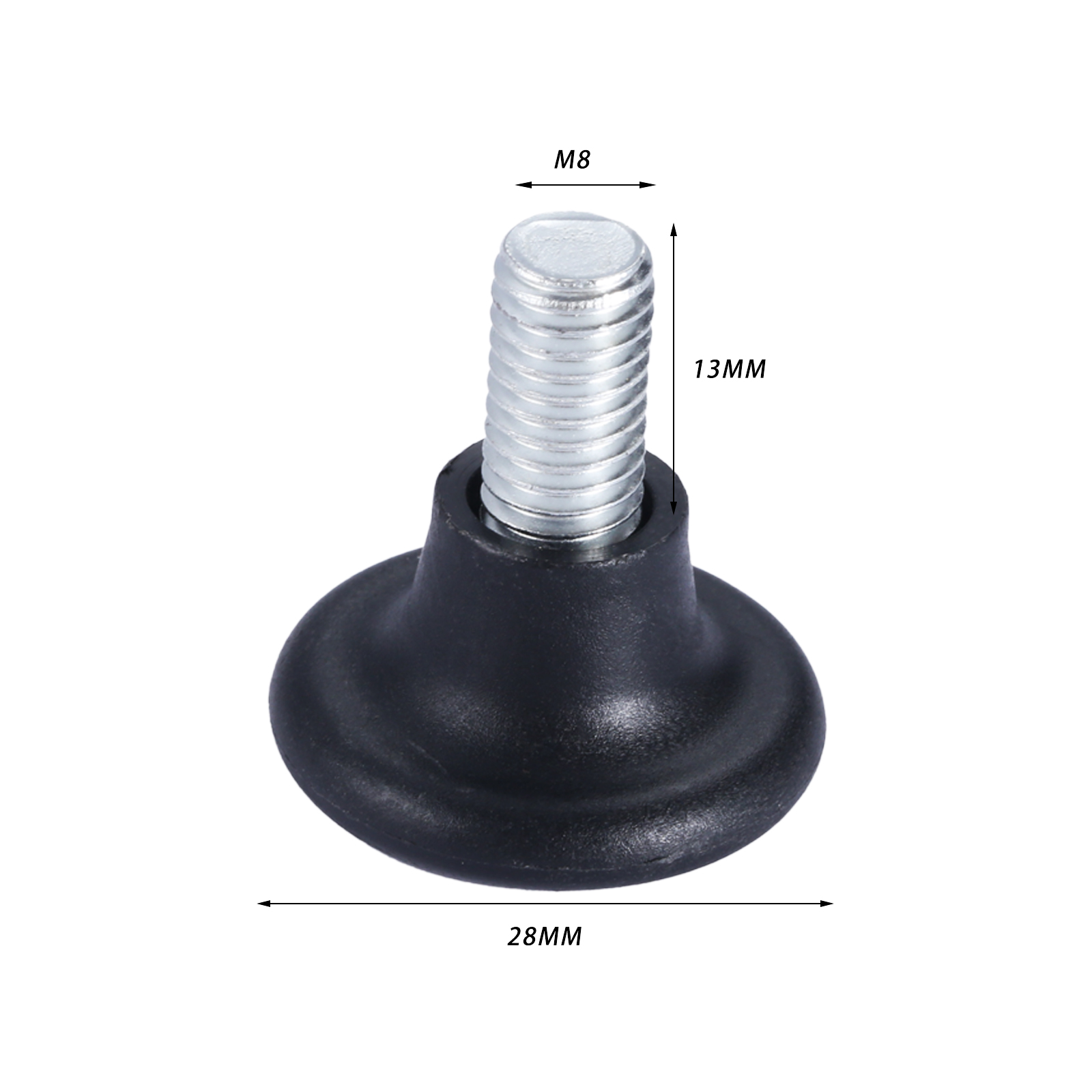 Pie nivelador con tornillo M8 para muebles, 10 piezas, M6, diámetro ajustable, para mesa de casa, escritorio: Verde
