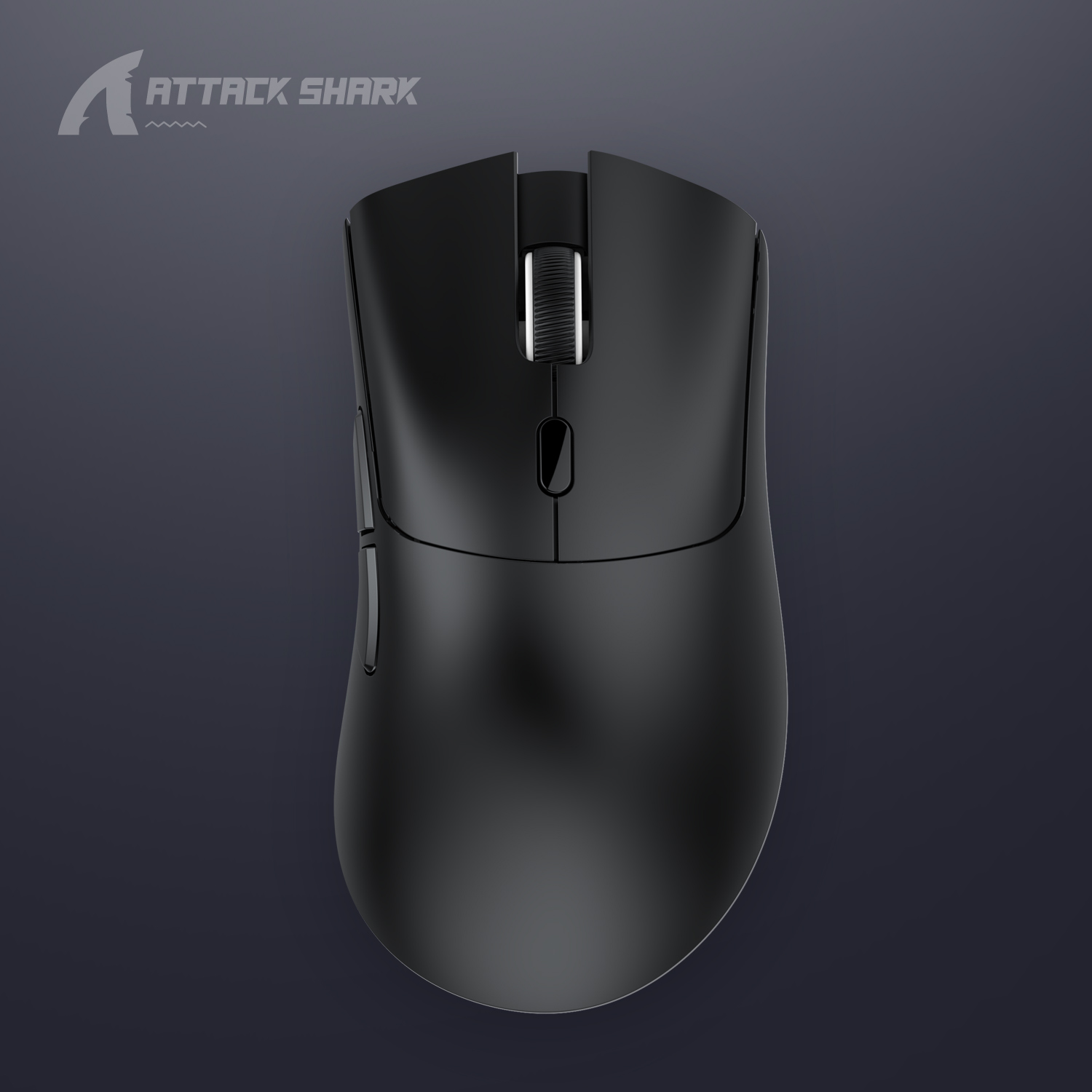 Attack Shark R1 ratón inalámbrico con Bluetooth para videojuegos, dispositivo con Sensor PAW3311, frecuencia de retorno de 1000Hz, trimodo, ergonómico, recargable: Negro