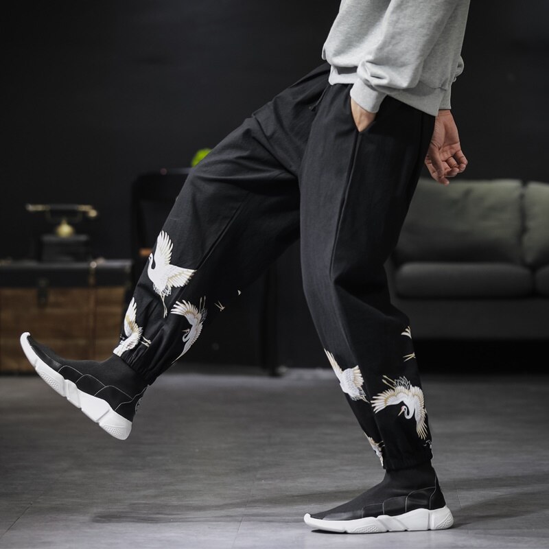 Chinesischen Stil lässig Männer Harem Hosen Männer Jogger Hosen Männer Fitness Schlauch Männlichen Chinesischen Traditionellen Harajuku Kimono Hosen KK3329
