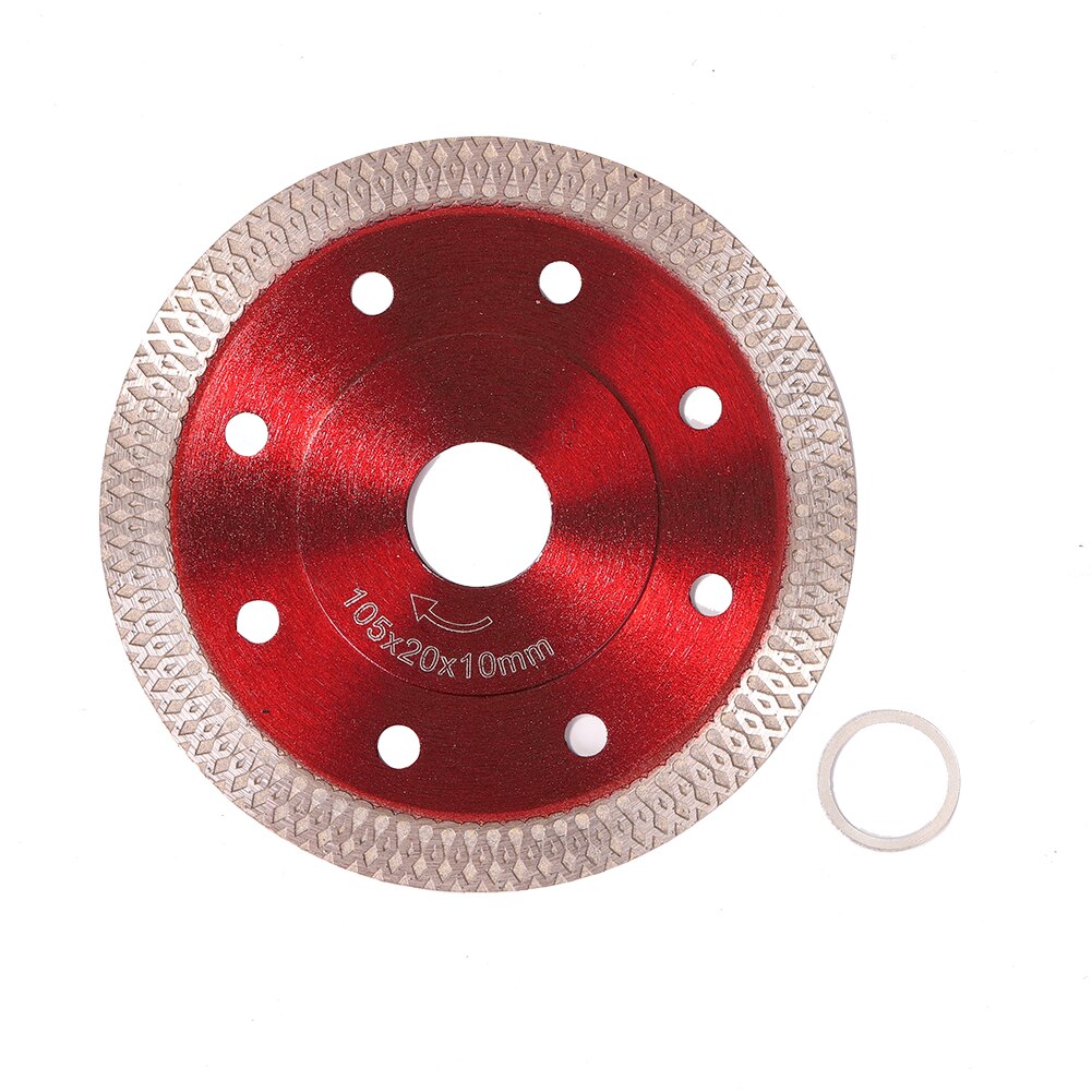 105/115/125Mm Diamant Zaagbladen Snijden Hout Zaag Wiel Schijf Multitool Cutter Haakse Slijper Voor Tegel keramische Graniet Marmer: red 105mm
