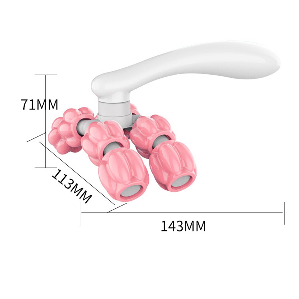 3 pcs Roller Fitness Roller Body Muscle Relaxer Handheld Massager