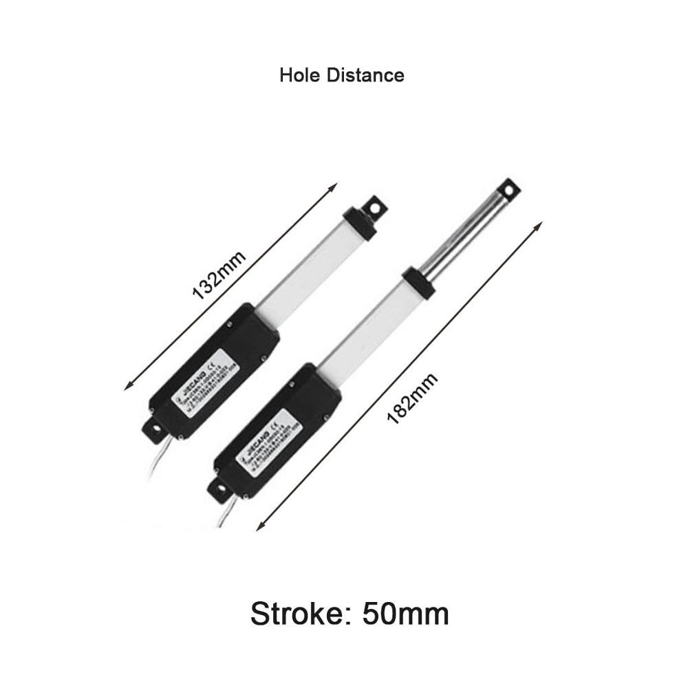 Moteur linéaire électrique 12V avec télécommande et support, Mini agitateur linéaire, 20n, 15 mm/s, petite tige de poussée en alliage d'aluminium