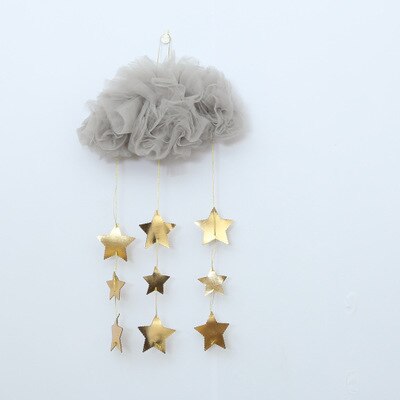 Ins, fait à la main, accessoire de photographie pour -né, dans le berceau, décor pour chambre de bébé, décoration pour chambre de bébé: gray and gold