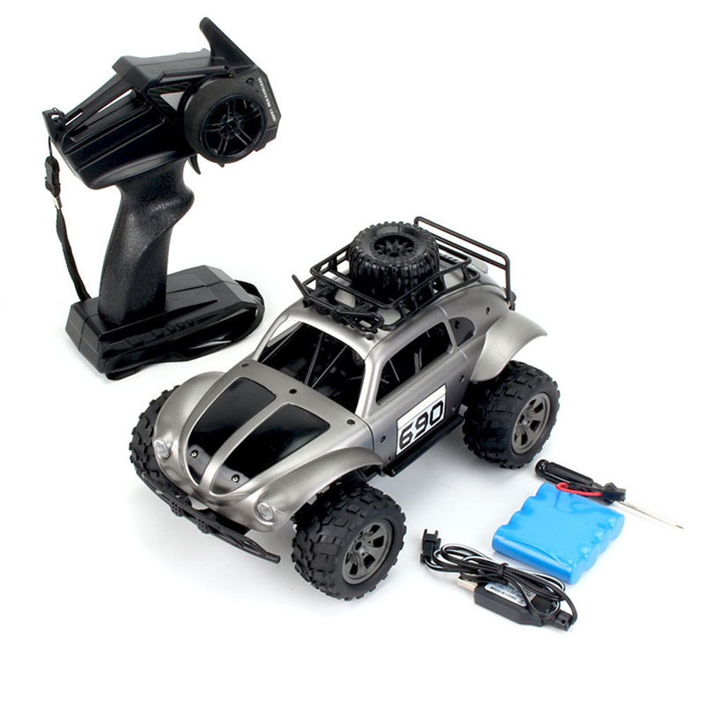 2.4G 4WD Electric Mini RC Crawler Off-road Buggy Vehicle Car Children Toy: Silver