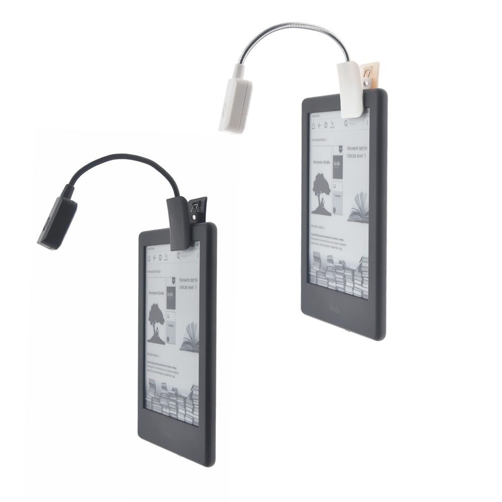 1 stks Draagbare LED Flexibele Clip Lamp Boek Leeslamp Voor Kindle Notebook Ebook Tablet Reader Bed Tafel Desk Night verlichting