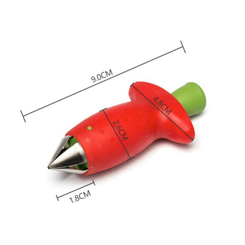 Fragole, Detorsolatore Metallo di Frutta di Plastica Foglia di Rimozione gadget Pomodoro Steli Fragola Coltello stelo dispositivo di rimozione strumento di Cottura Della Cucina