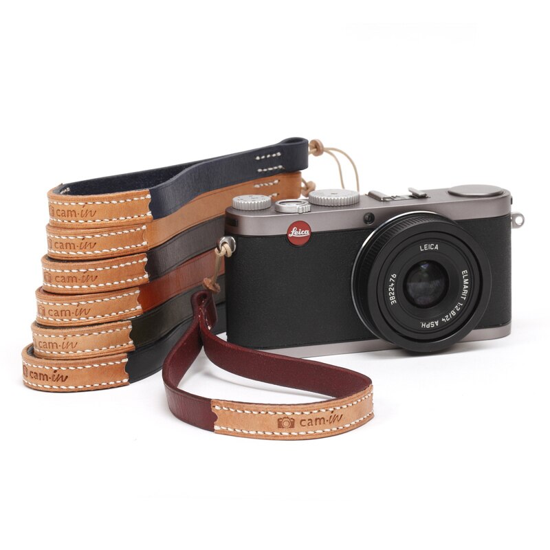 Cam-in WS012 Lederen Camera Hand Polsband Wriststrap Vintage Stijl Riem voor SLR DSLR Digitale Camera