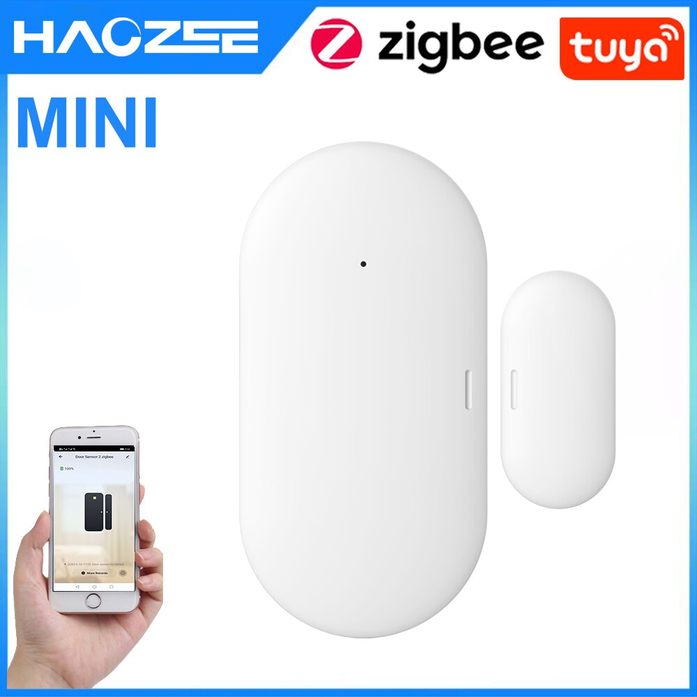 Tuya smart zigbee dør vindu kontakt sensor smart hjem trådløse dørdetektorer åpne/lukke app fjernalarm