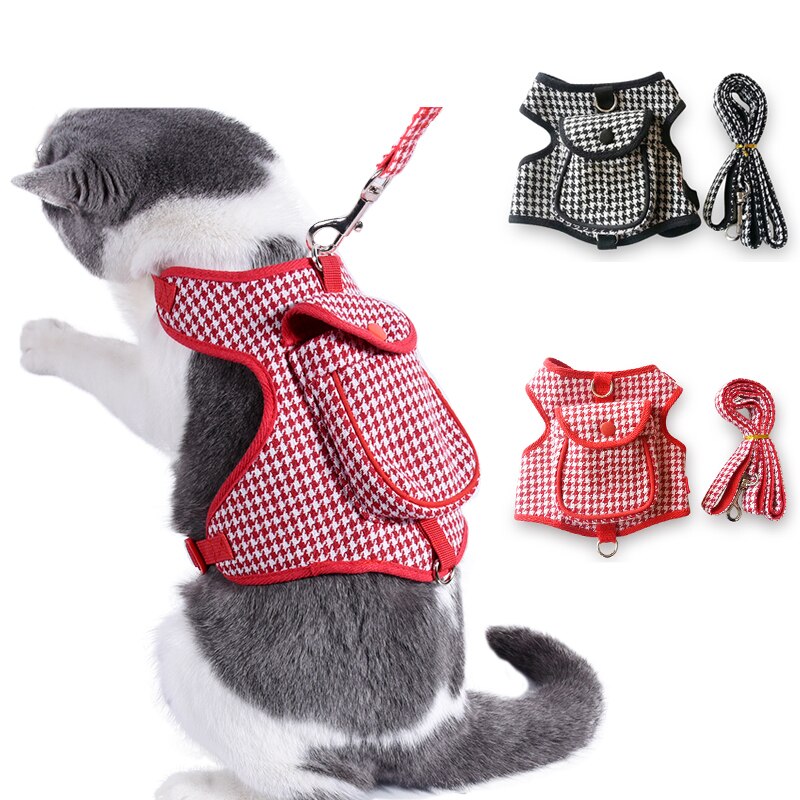Haustier Kragen gehen Welpen Leine Katze und Hund nutzbar machen Hahnentritt aufbringen Kleine Hund Rucksack nutzbar machen Gürtel Tasche Seil einstellen Ich bin Freien
