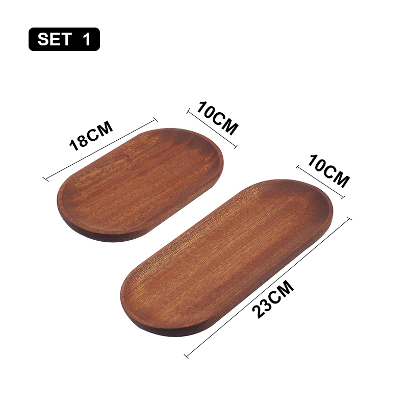 Tableware Dessert Round Tray Walnut Color Japanese Wood Tray Breakfast Bread Tray Tea Saucer Coasters Coffee Coasters: Chocolate