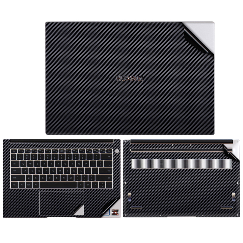Full Body Cover Stickers for HUAWEI MateBook D 14/15 2021Release Vinyl Decal Skins for HUAWEI MateBook X Pro Cover Coques: MateBook D 14 2021 / Fiber Black