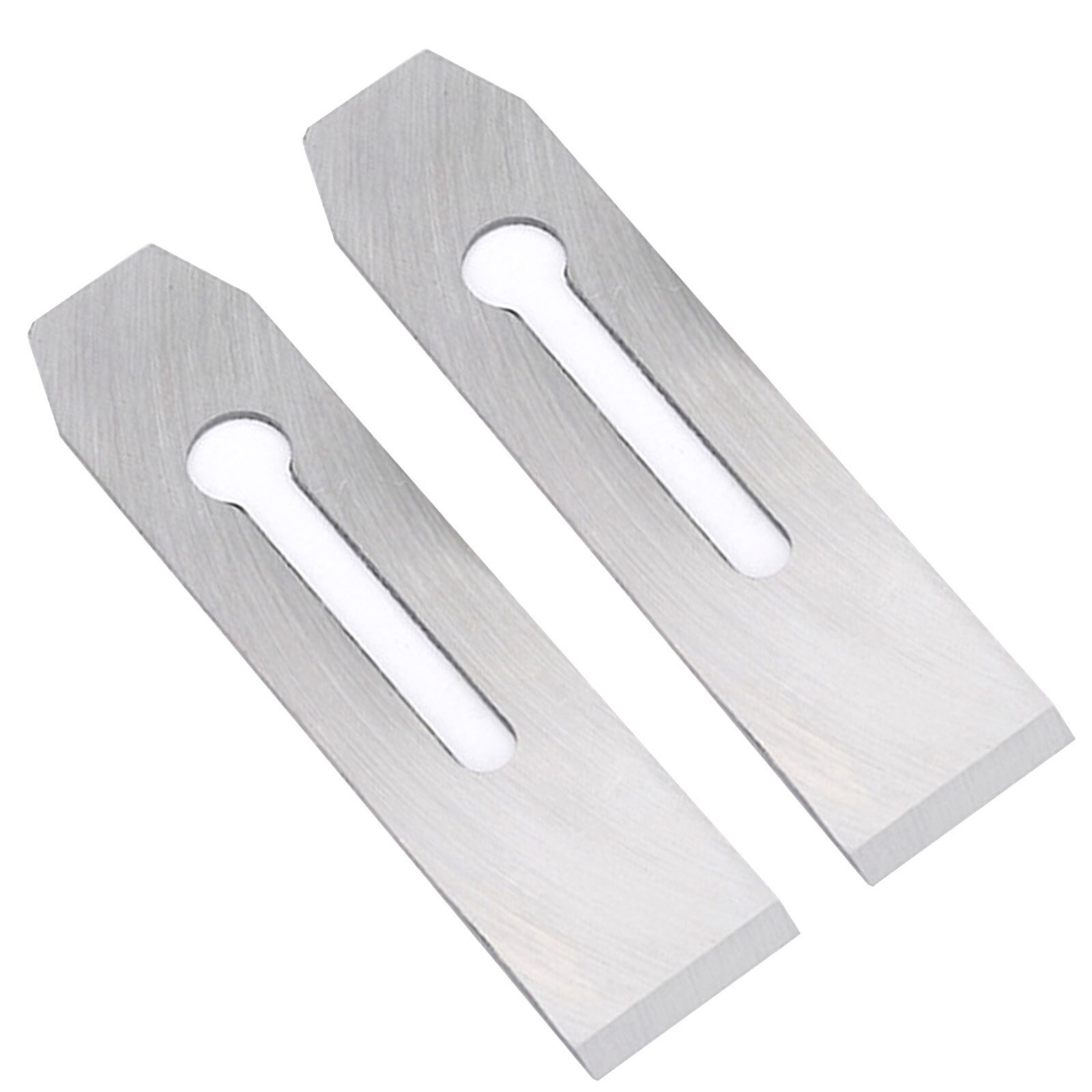 2pcs High-carbon Steel Plane Blade Replacement for Woodworking Hand Planer Tool Wood Planer Hand Blades Sliver