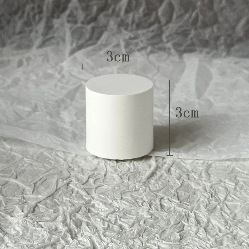 Sieraden Display Frame Cilindrische Gips Sieraden Display Oorbellen Sieraden Foto Rekwisieten Ovaal Dienblad Sieraden Plaat: Rode/zwart