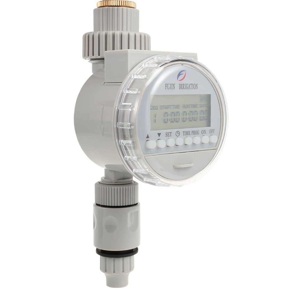 FUJINIRRIGATION Garden Watering Solar Water Timer Automatic Watering Irrigation Controllers System LCD Digital Irrigation Timer