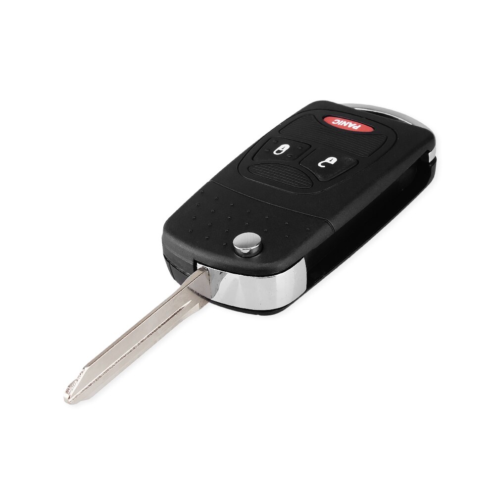 KEYYOU For Chrysler For Jeep For Dodge Ram 1500 Caliber Nitro Ram 2500 Ram 3500 Fob 3 Buttons Modified Flip Car Remote Key Shell