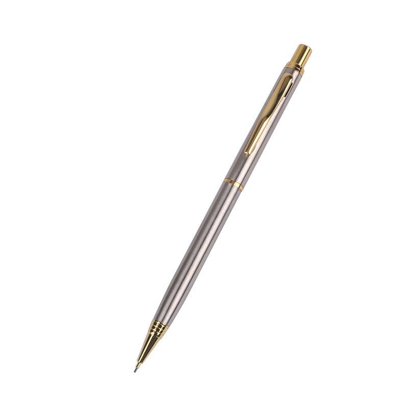 Metal Stainless Steel Mechanical Pencil 0.5mm Automatic Pencils Drawing Writing Activity Pencil Office School Stationery