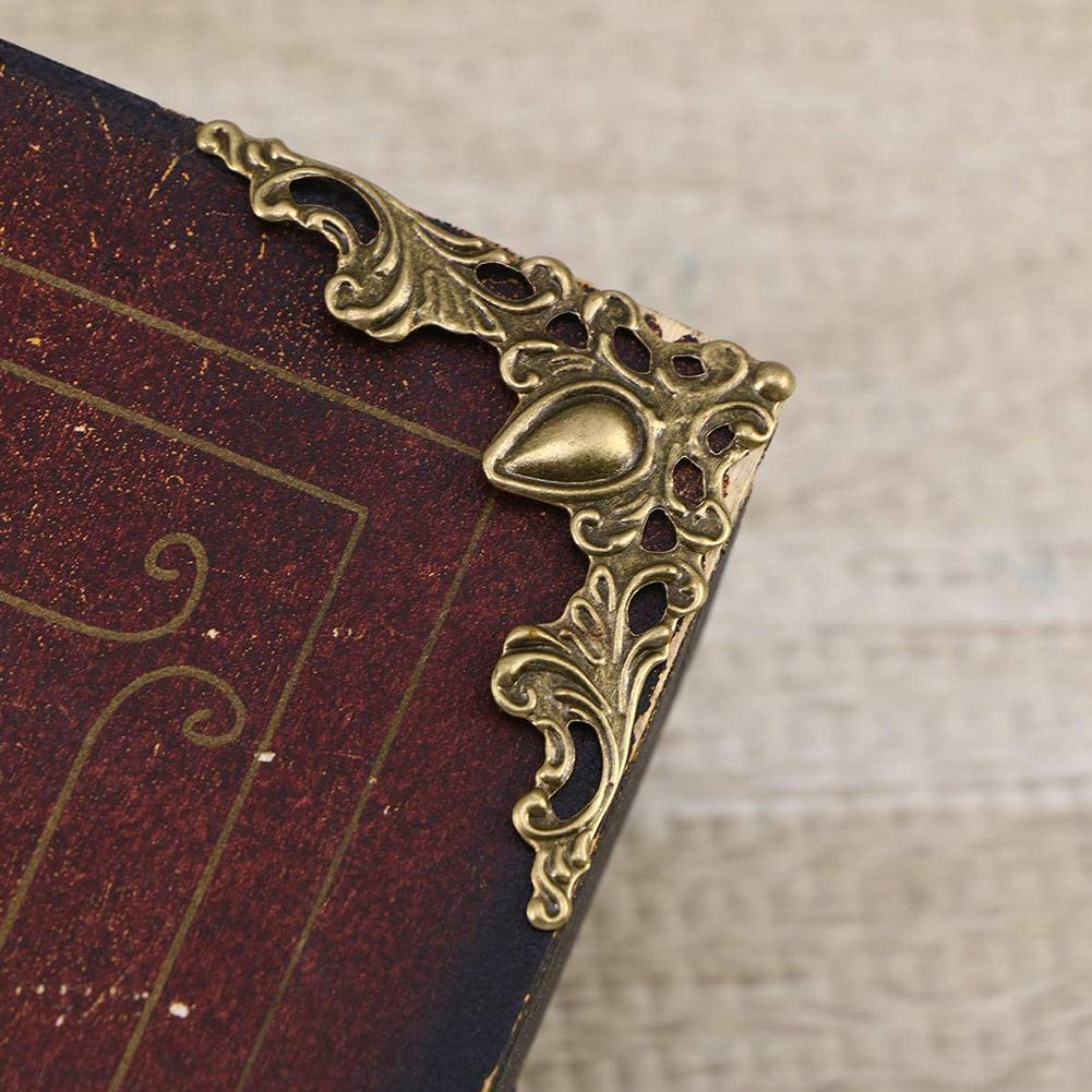 4PCS Antique wrap angle edging wooden box four corner corner iron length fancy side decorative strip edge edging T0I0