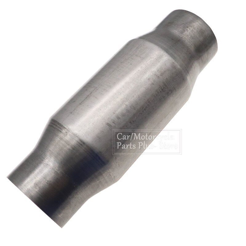 Universal 3" Car Catalytic Converter Exhaust Systems Muffler Length High Flow 11" Stainless Steel Car Engine Accessories