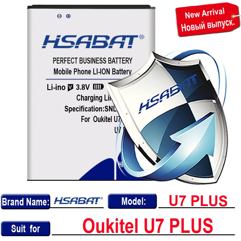 HSABAT-Batería de 3200-5100mAh para Oukitel U22, para Oukitel C3 / C5 C5 Pro / C11 C11 Pro / U7 Plus / U7 Pro / C8: for Oukitel U7 Plus