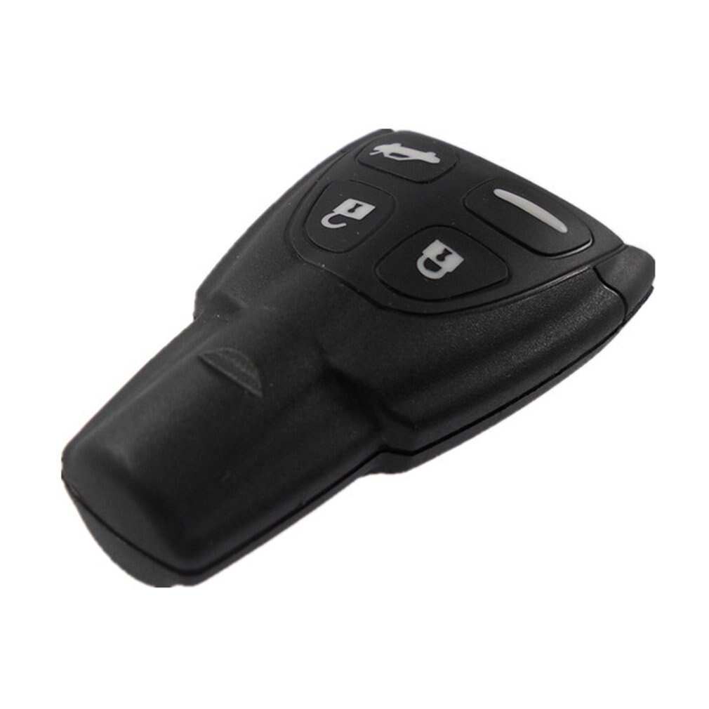 REPUESTO , carcasa de llave para SAAB 93 95 9-3 9-5, 4 botones, mando a distancia de goma para coche, funda de mando a distancia, microinterruptores