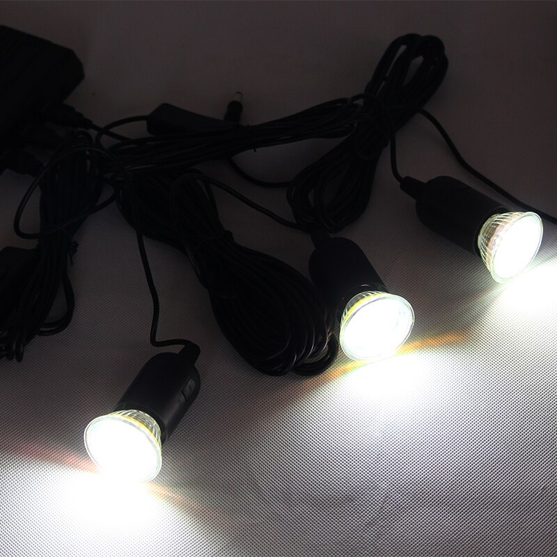 Household outdoor portable solar small system 8W solar panel 3LED light mobile phone charging camping mountaineering bee