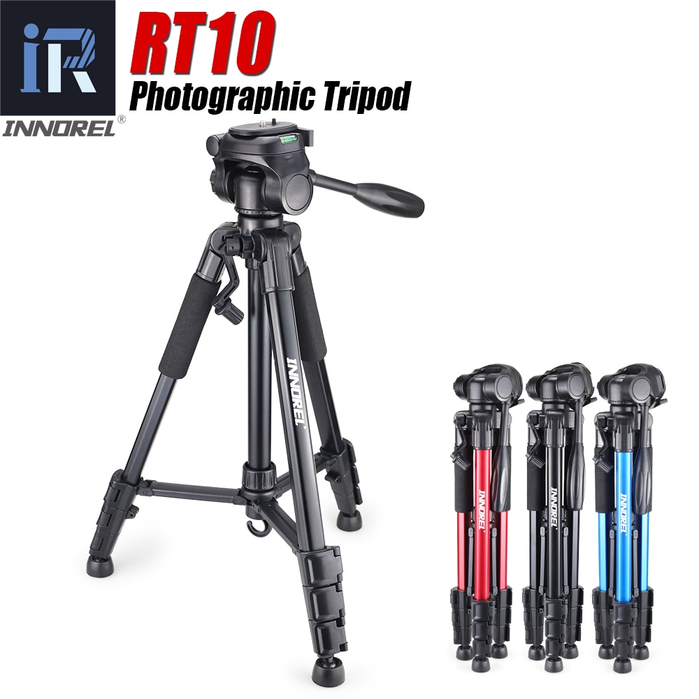 INNOREL RT10 Camera Tripod Aluminium Alloy Lightweight Travel Compact Tripod with Quick Release Plate & Pan Head