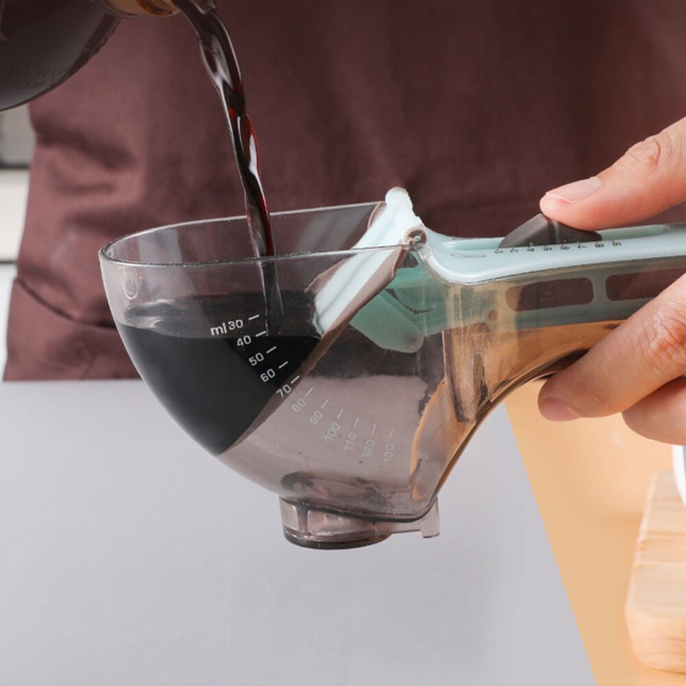 Kitchen Gadgets Adjustable Measuring Scoop Plastic Scale Gauge Baking Supplies Portable Metering Spoon Kitchen Accessories