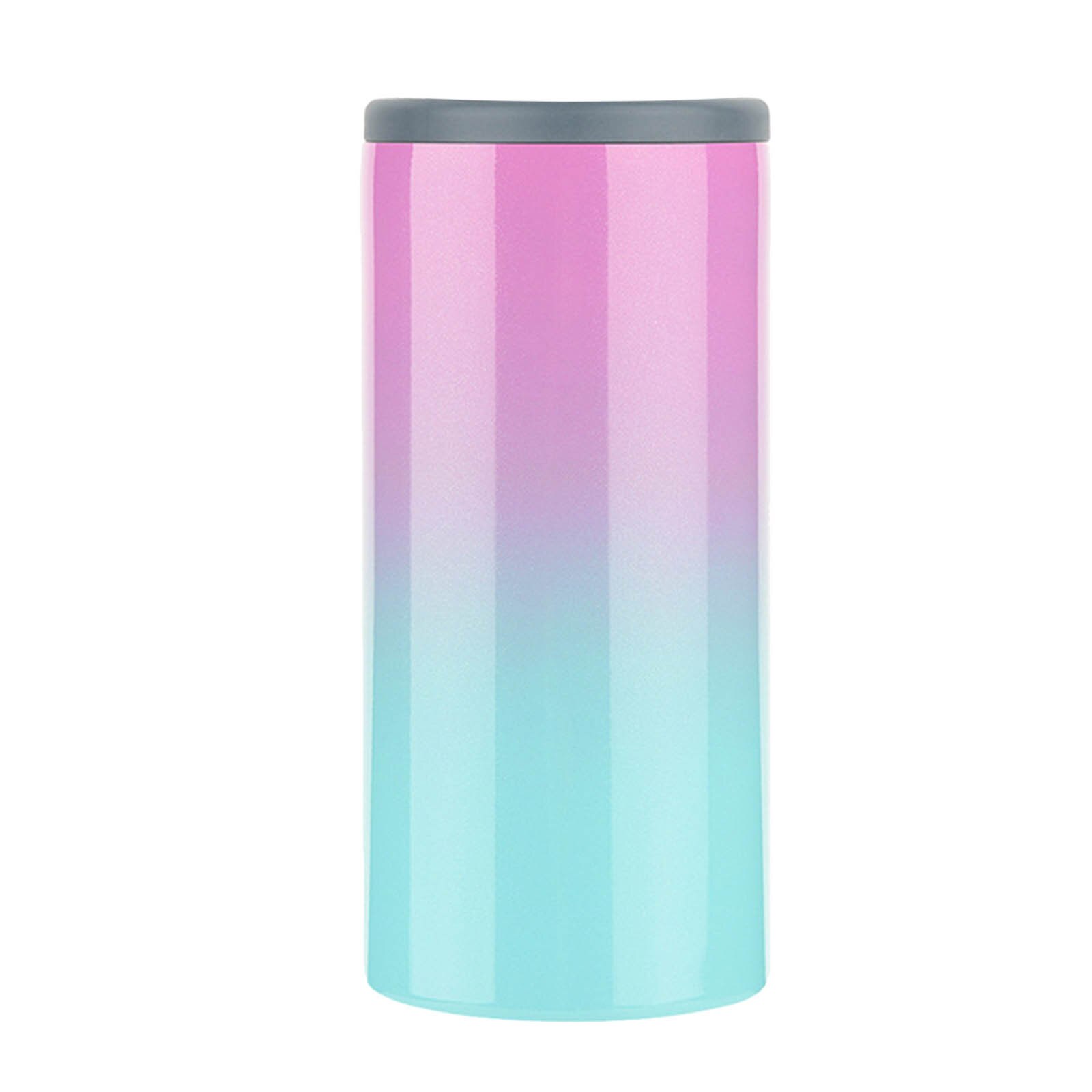 12oz Insulated Slim Can Stainless Steel Can Cooler for Slim Beer Insulated Can Cooler for Regular Cans,Tall Skinny Cans, Bottles