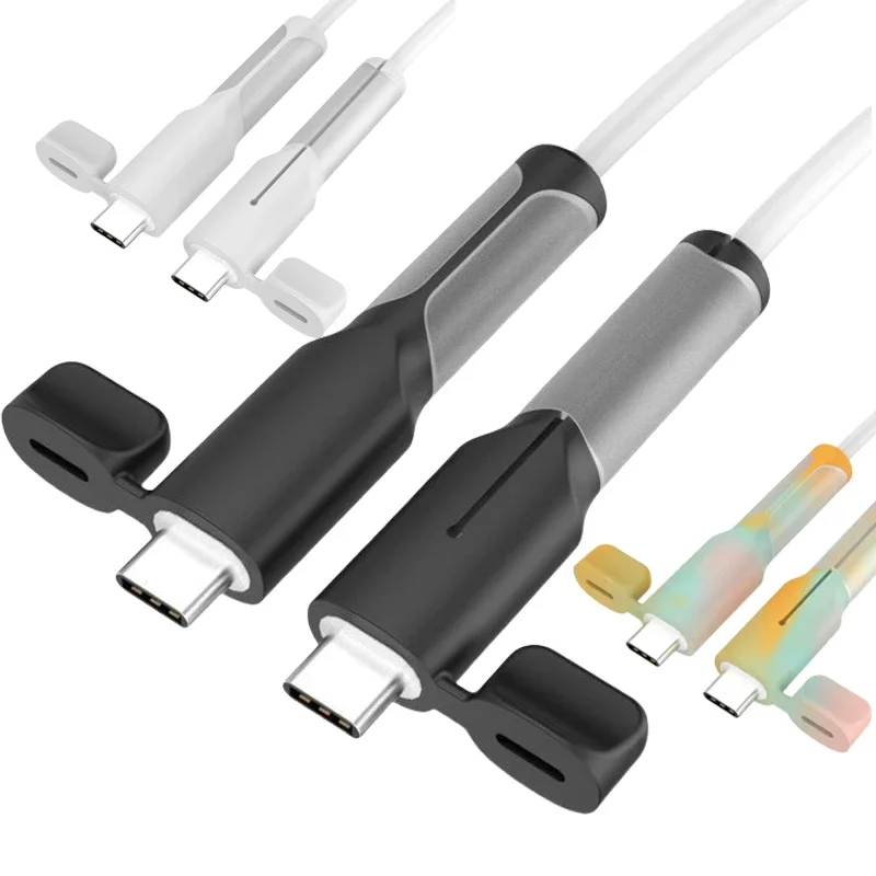 Enrouleur de câble de chargeur en Silicone souple, protecteur USB Type C, manchon de protection Anti-rupture pour Xiaomi Huawei OPPO VIVO, couverture de ligne de données