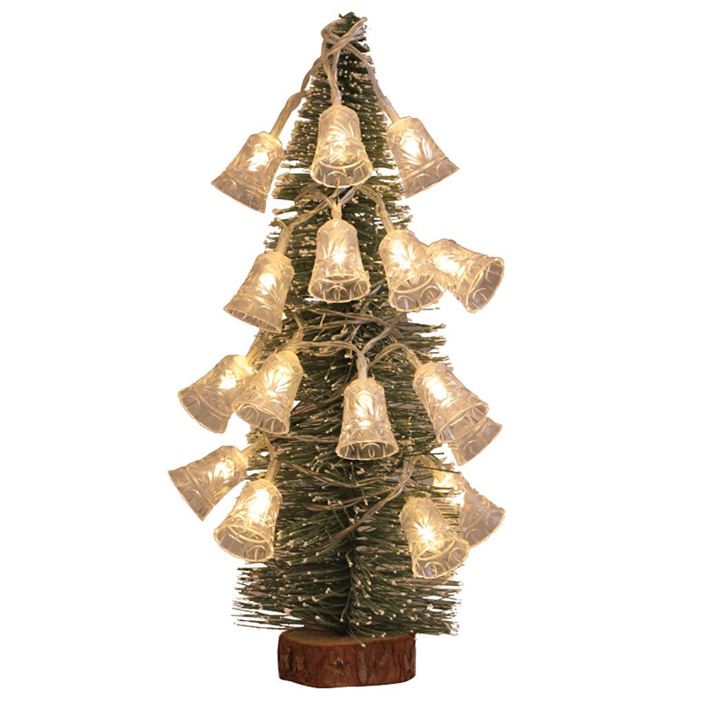 1.5m 10 led julklockor ljusslingor utomhusfest trädgårdsdekoration utomhus julfest bröllop juldekoration  #t1p
