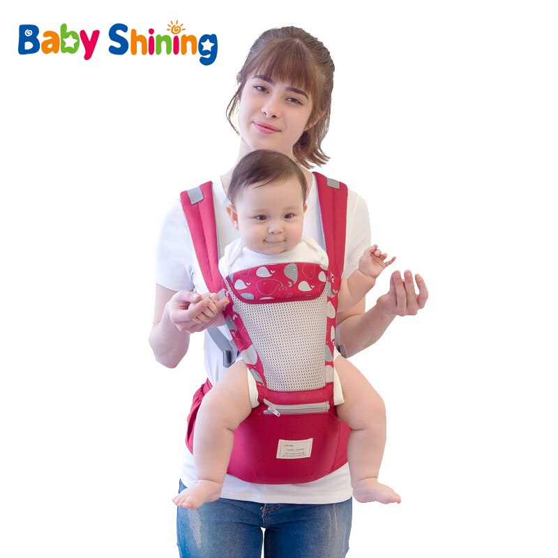Baby skinnende talje afføring multifunktionelle skulderstropper farverig behagelig bekvemmelighed sikkerhed baby talje afføring